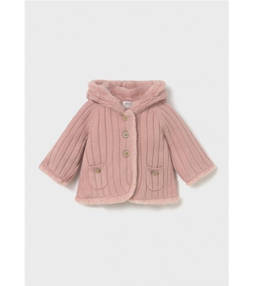 Chaqueta tricot con pelo recién nacida 2333