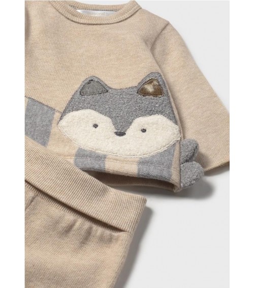 Conjunto polaina y jersey animalito recién nacida 2558