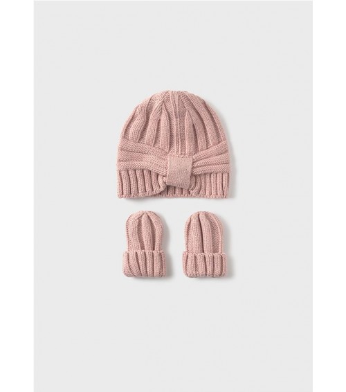 Set gorro y manoplas recién nacida 9930