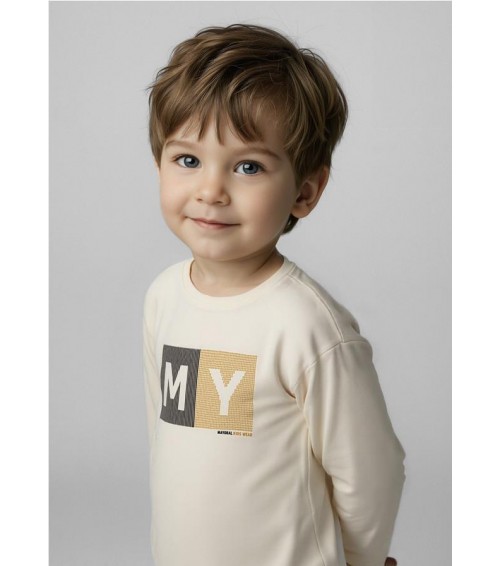 Camiseta letras básica niño 173