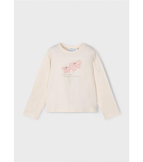 Camiseta básica flor niña 178