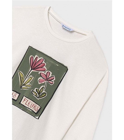 Camiseta flor chica 7020