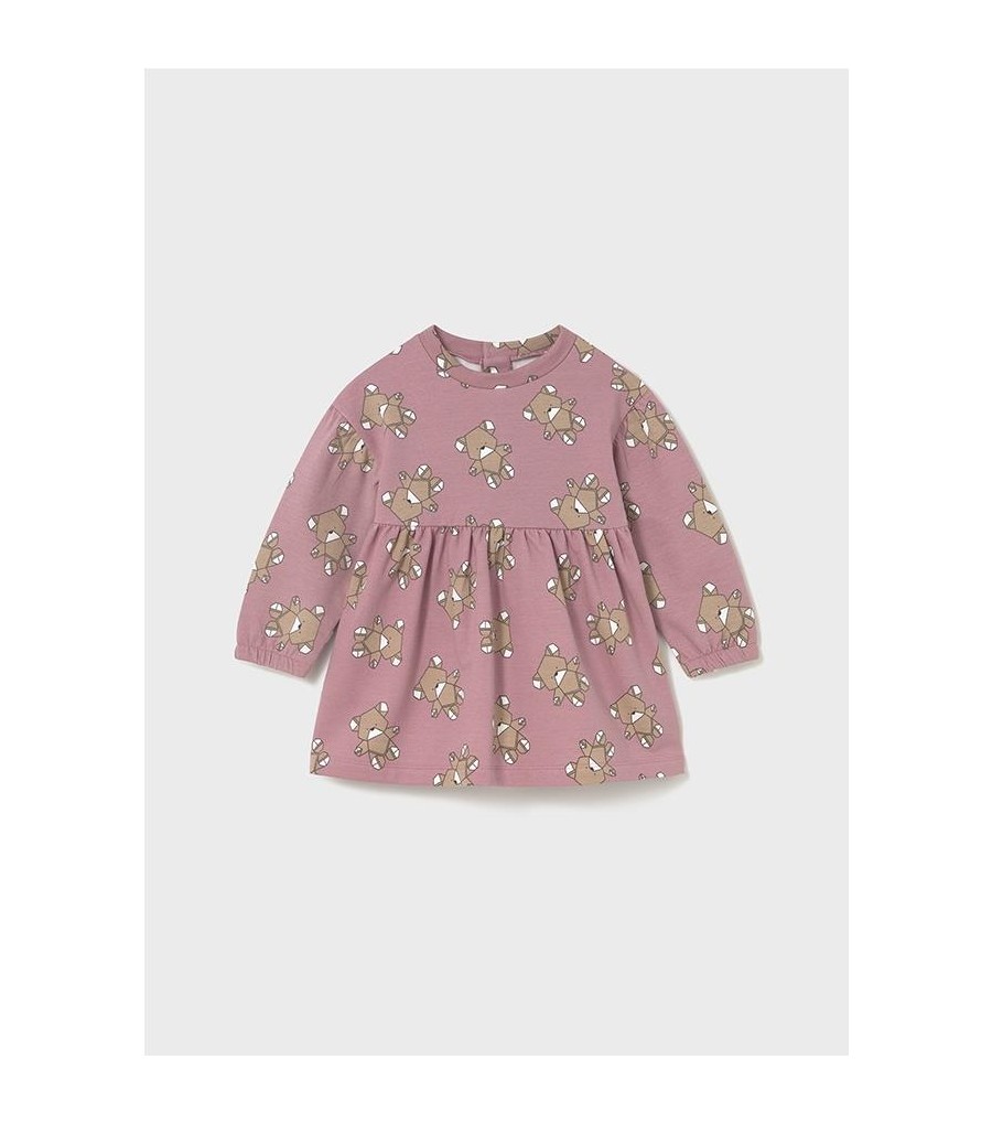 Vestido felpa estampado bebé 2916