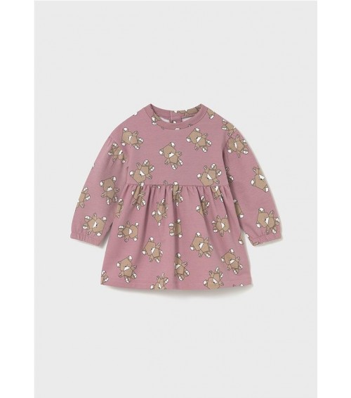 Vestido felpa estampado bebé 2916