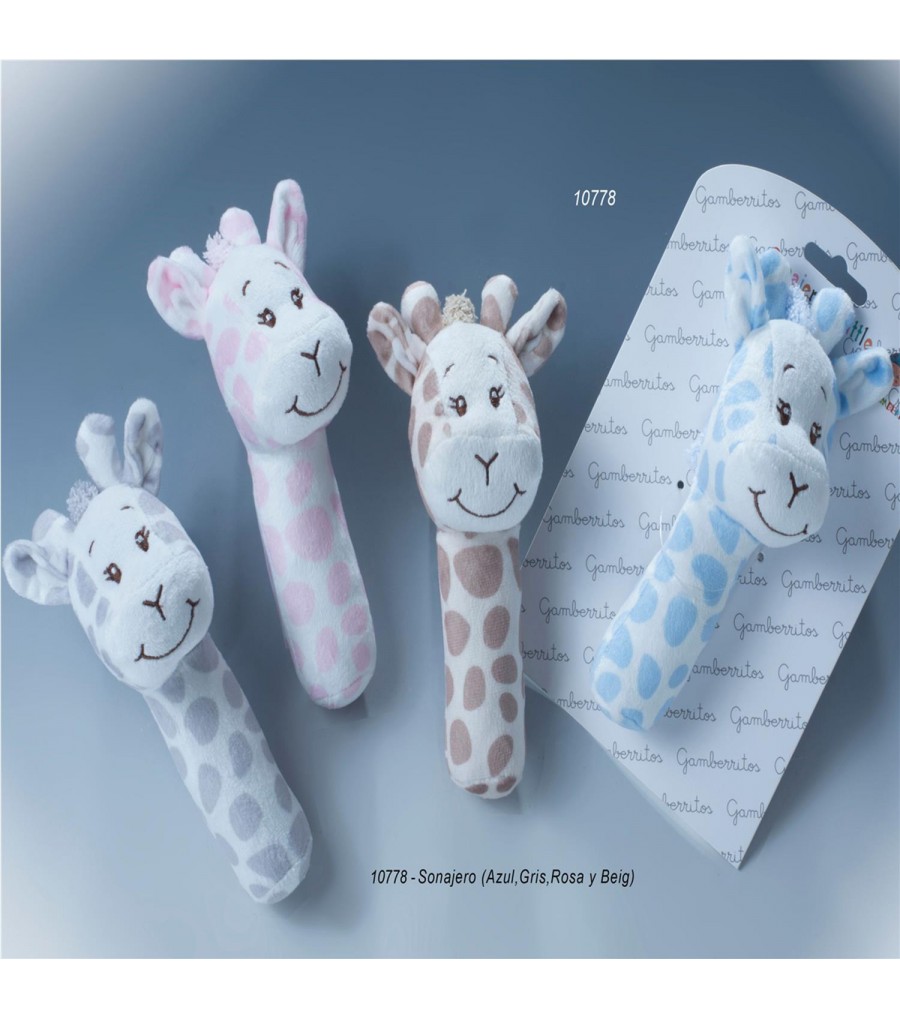 Sonajero de peluche jirafa 10778