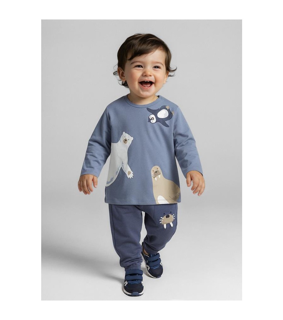 Pantalón felpa bebé 2504 Pantalón felpa bebé 2504