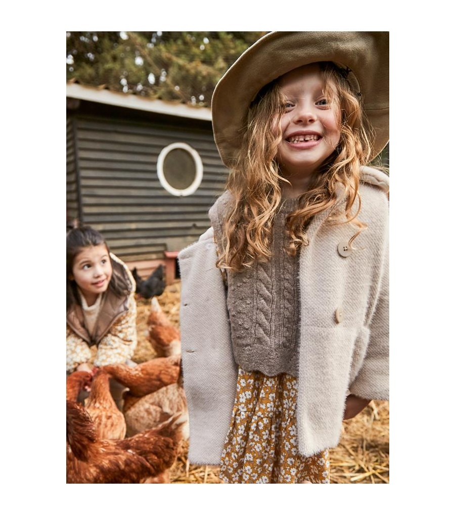 Abrigo pelo niña 4438