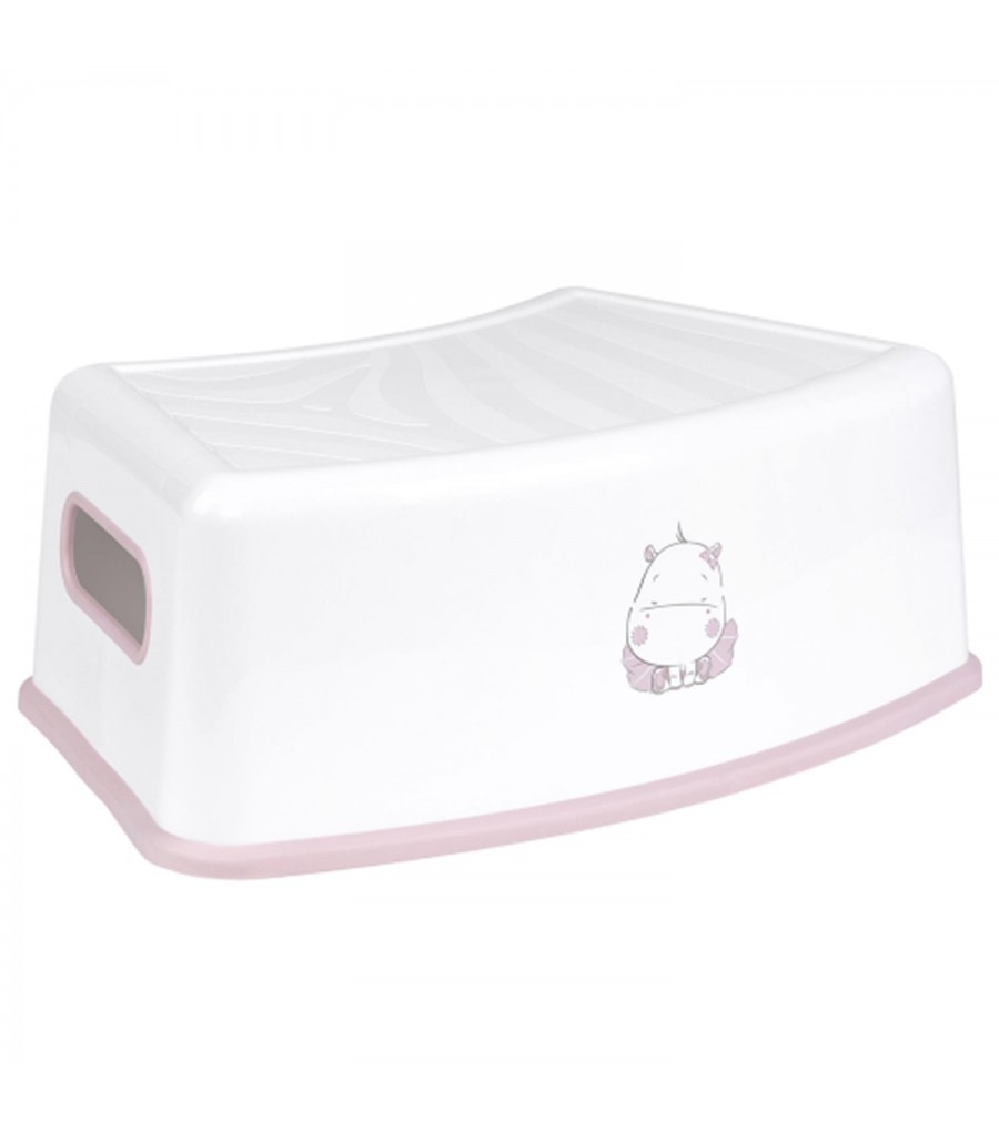 Taburete escalón Hippo Rosa 31405010002