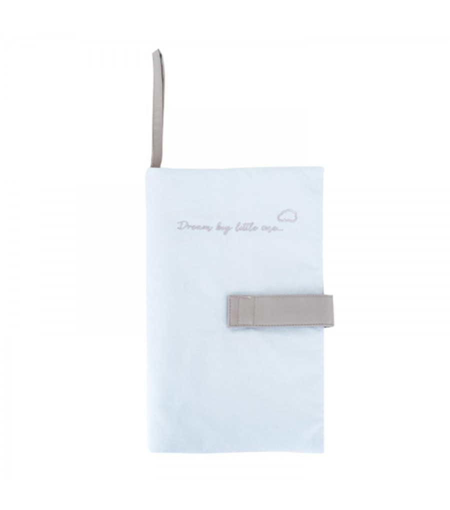 Portapañales bordado Dream Big Azul...