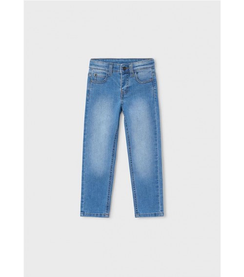 Pantalón vaquero slim fit básico niño 515