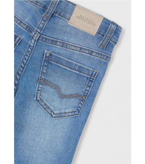 Pantalón vaquero slim fit básico niño 515