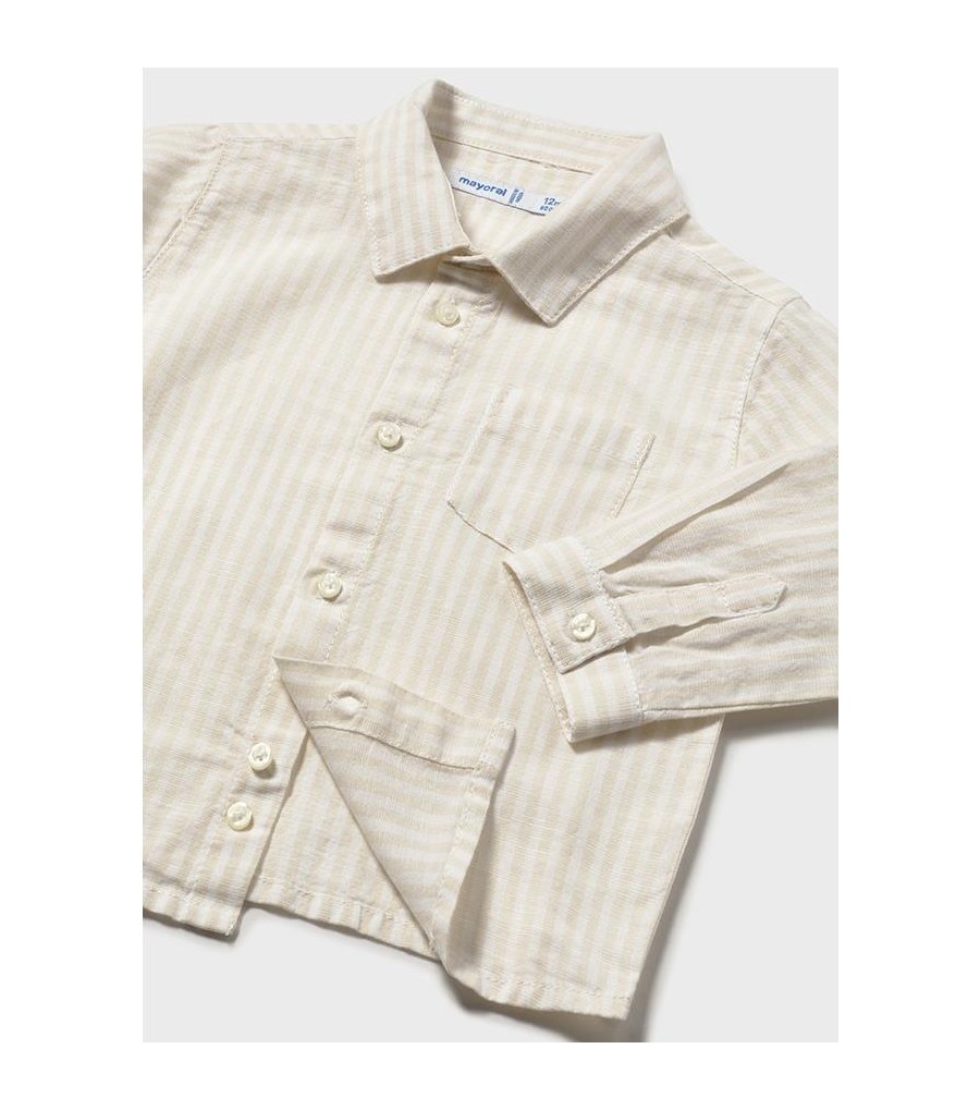 Camisa manga larga lino bebé 1118