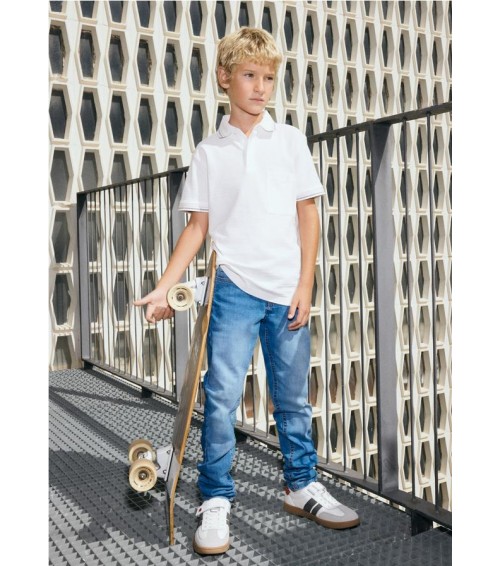 Pantalón vaquero slim fit básico chico 538