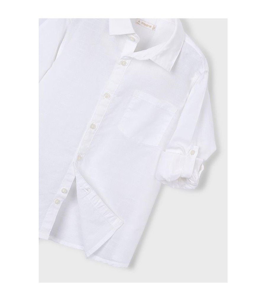 Camisa manga larga con lino... 2