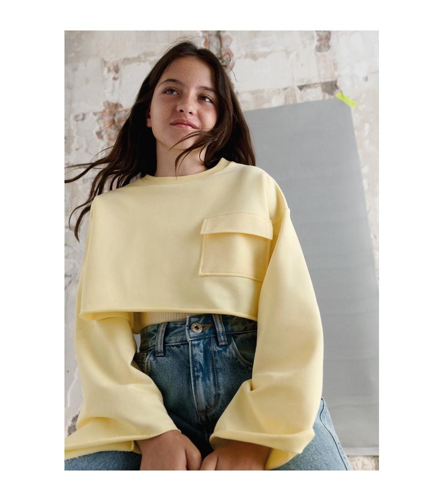 Sudadera y top chica 6402