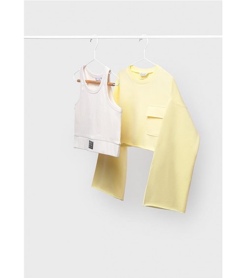 Sudadera y top chica 6402