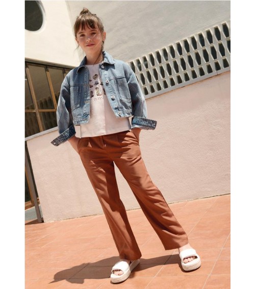 Pantalón largo hebillas chica 6551