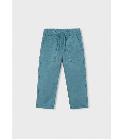 Pantalón largo jogger con lino niño 3575