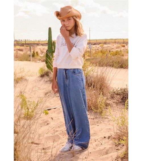 Pantalón largo vaquero chica 6557