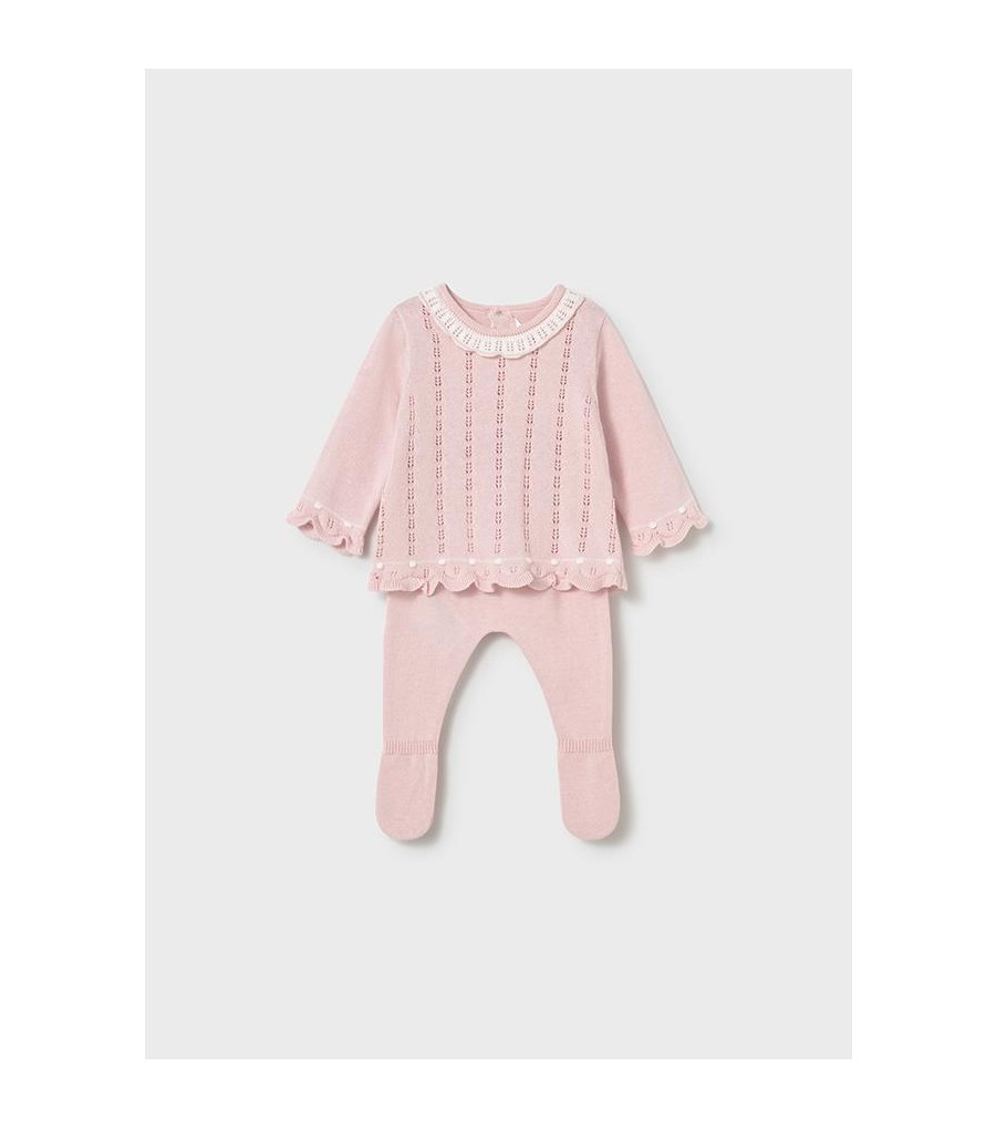 Conjunto polaina y jersey tricot...
