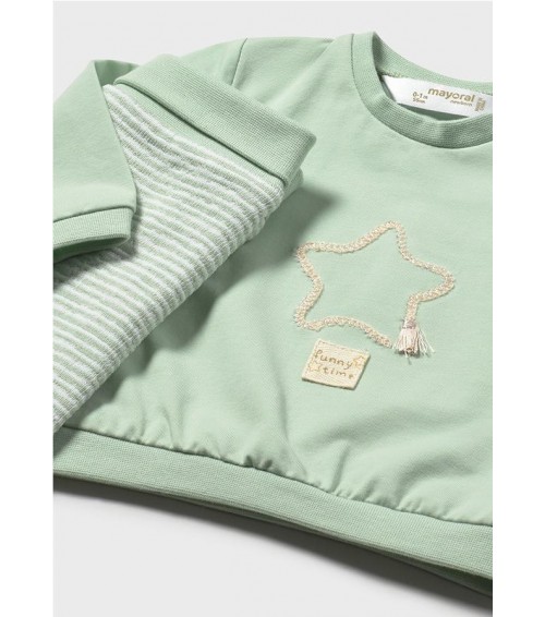 Conjunto polaina y sudadera recién nacido 1599