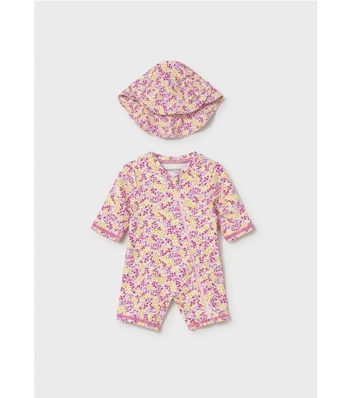 Pelele baño con gorro protección solar recién nacido 1620