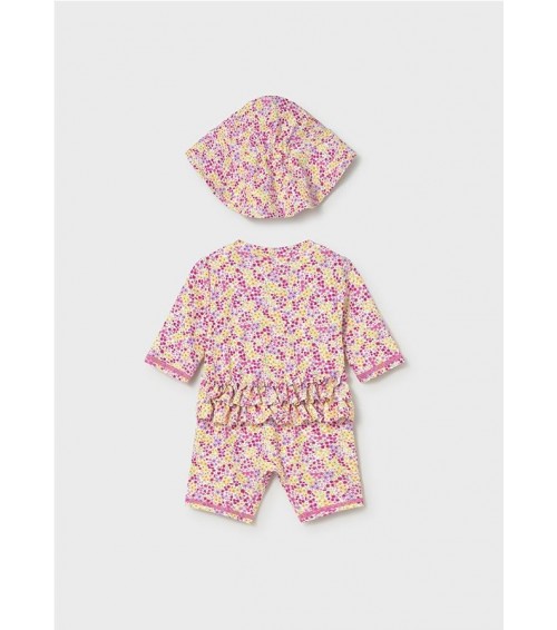 Pelele baño con gorro protección solar recién nacido 1620