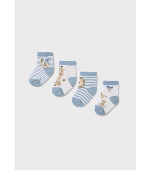 Set 4 calcetines animales recién nacido 9049