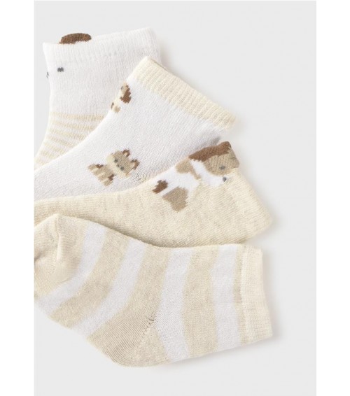 Set 4 calcetines animales recién nacido 9049