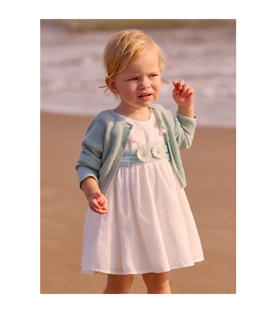 Vestido tul con fajín bebé...