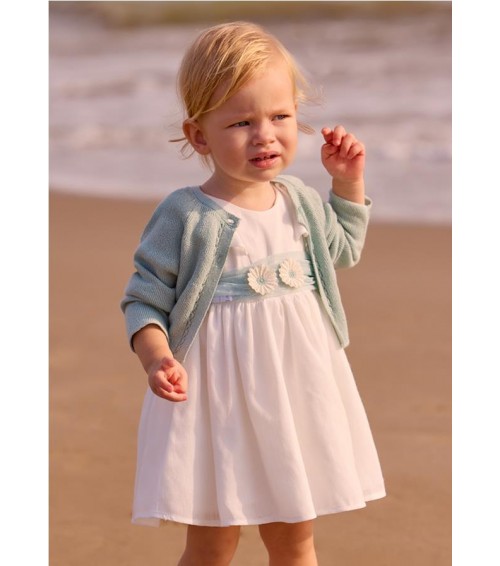 Vestido tul con fajín bebé 1903