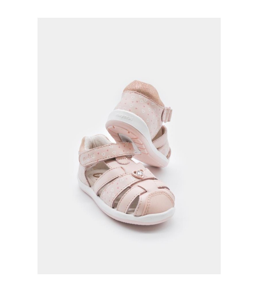 Sandalia cangrejera piel bebé 41719