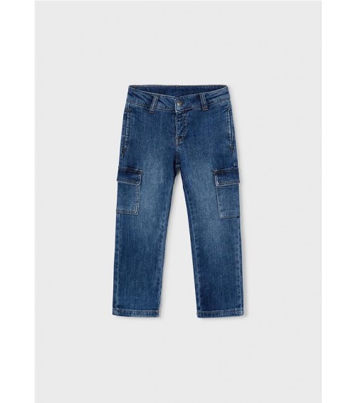 Pantalón vaquero cargo niño 3578