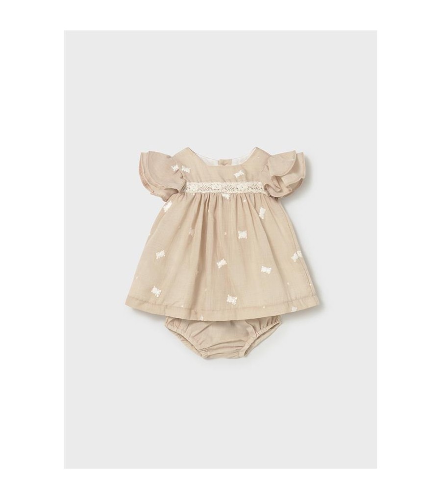 Vestido con cubrepañal recién nacida...