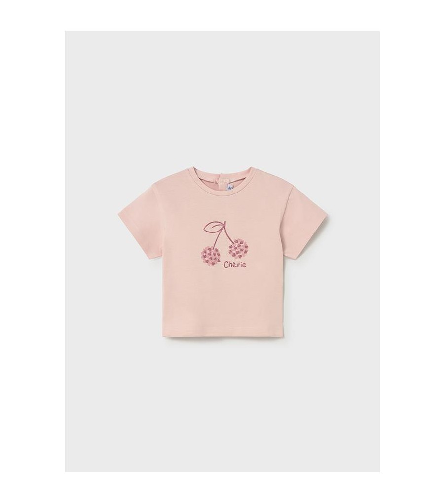 Camiseta cereza básica bebé...
