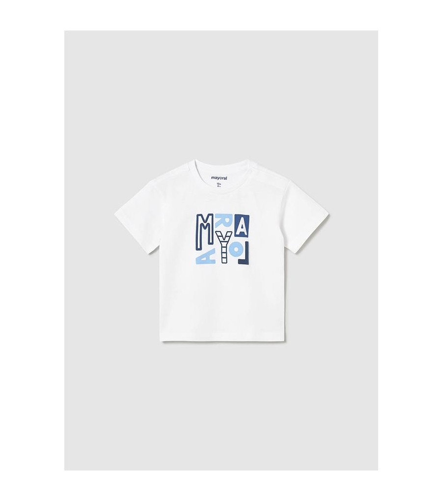 Camiseta básica letras bebé...