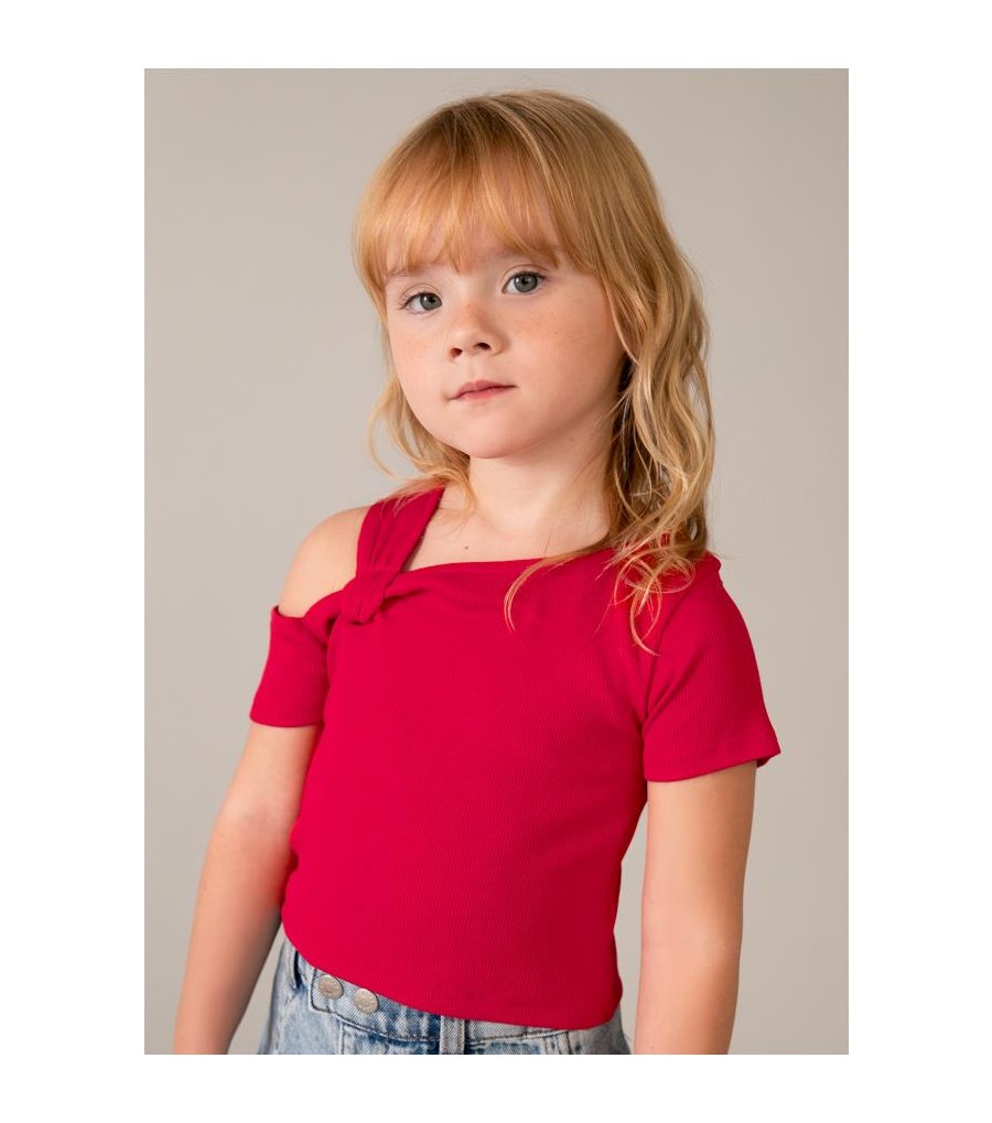 Camiseta asimétrica niña 3017