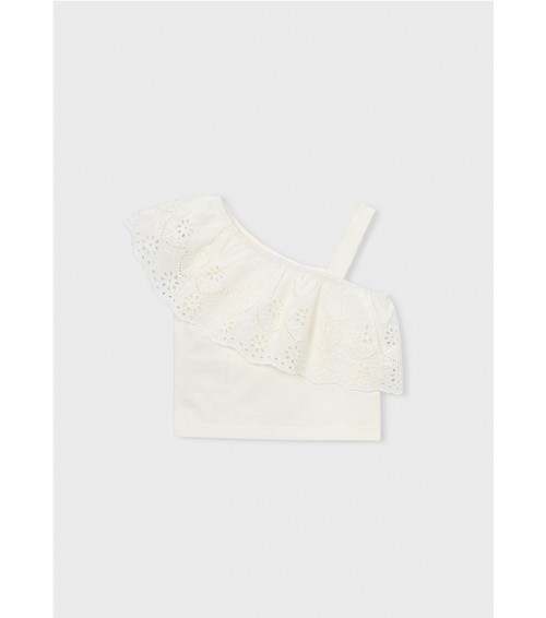 Camiseta de tirantes con volante niña 3022