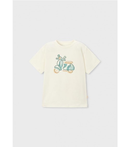 Camiseta con moto bordada niño 3060