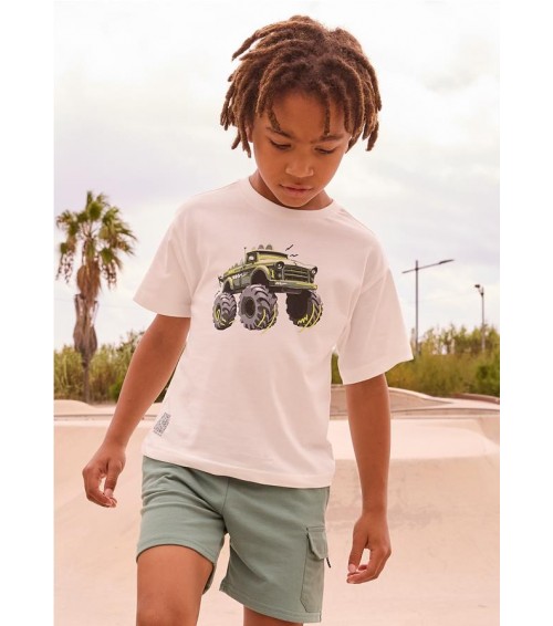 Camiseta con moto bordada niño 3069