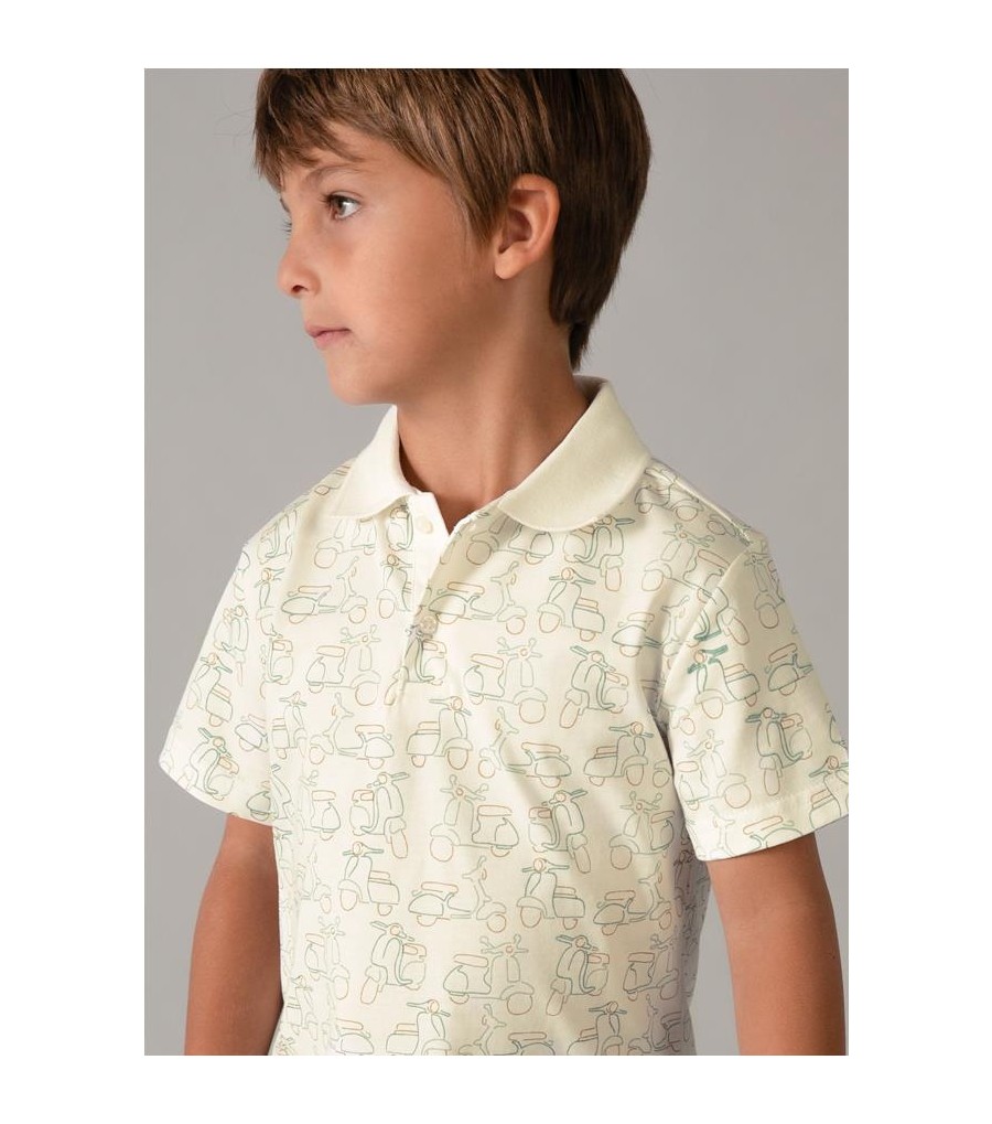 Polo estampado niño 3104
