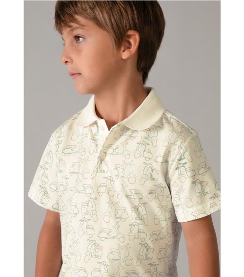 Polo estampado niño 3104