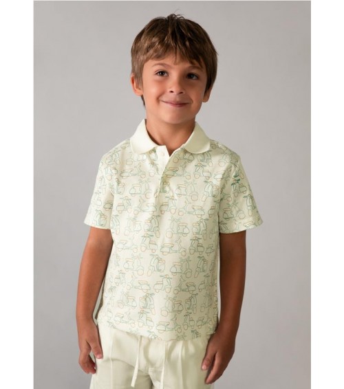 Polo estampado niño 3104