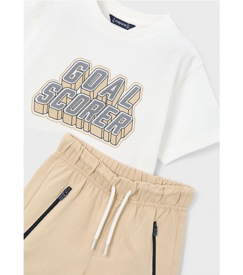 Conjunto pantalón y camiseta letras niño 3606