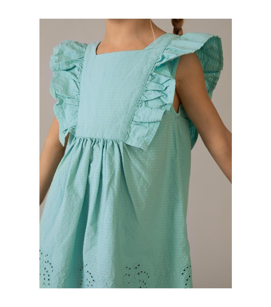 Vestido con calados niña 3939