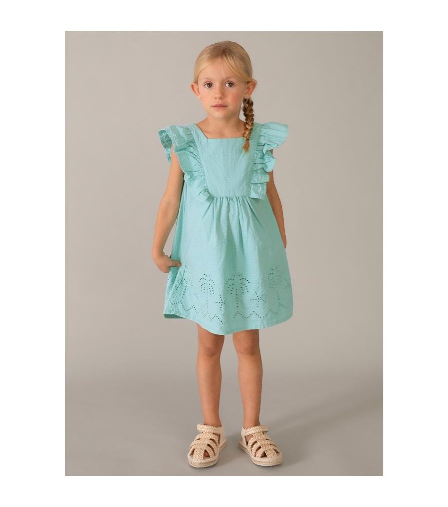 Vestido con calados niña 3939 2