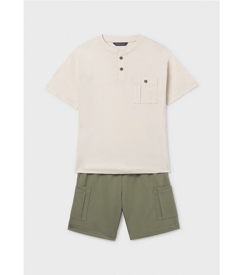 Conjunto bermuda y camiseta punto chico 6686
