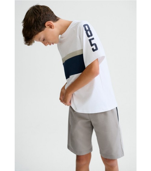 Conjunto bermuda y camiseta bloque chico 6688