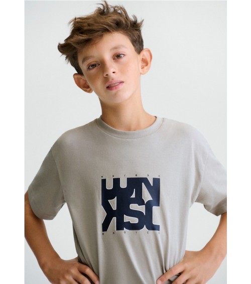 Camiseta letras básica chico 840