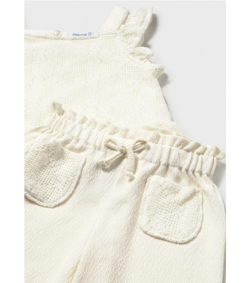 Conjunto pantalón y top crochet bebé 1515